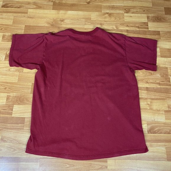 Vintage T-Shirt Sailboat Fruit Of The‎ Looms Sewn Embroidered Red Mens Size XL - Picture 8 of 10